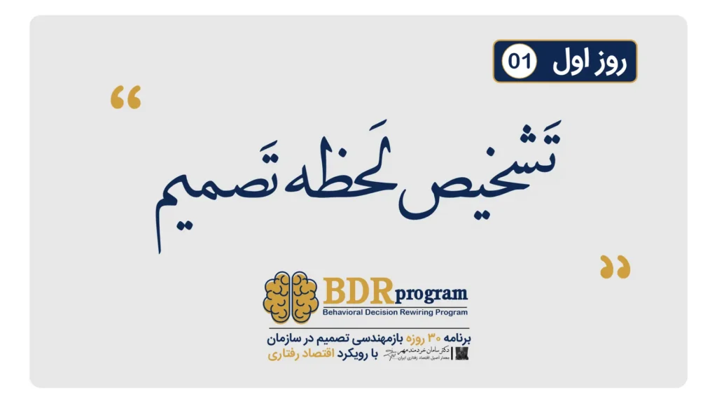 تشخیص لحظه تصمیم